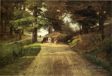 Una carretera de Indiana Theodore Clement Steele Pinturas al óleo